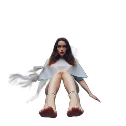 dress, creature, shoes, hair transparent PNG cut-out