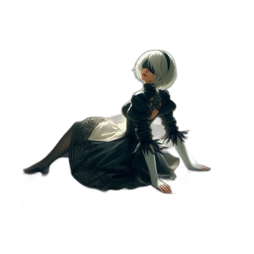 dress, robot, hair, hat transparent PNG cut-out