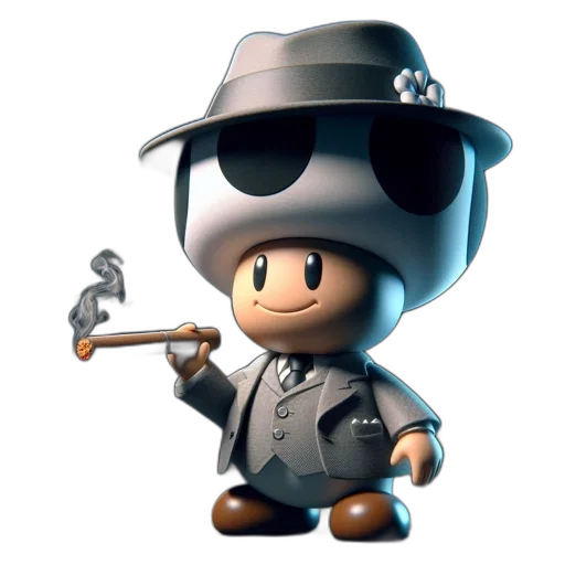 hat, staff, robot, weapon transparent PNG cut-out