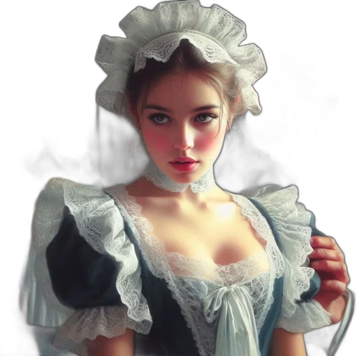 dress, hat, face, crown transparent PNG cut-out