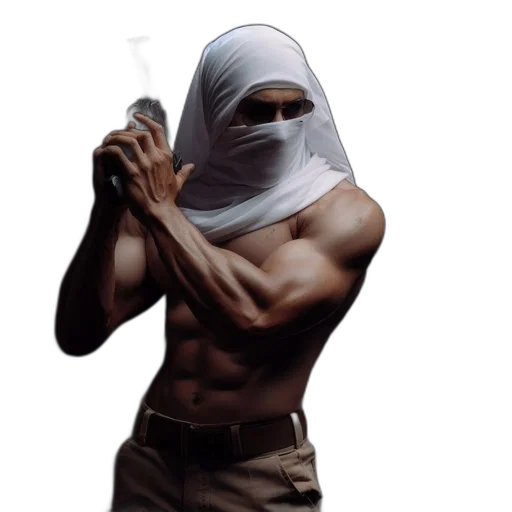 mask, weapon, staff, sword transparent PNG cut-out
