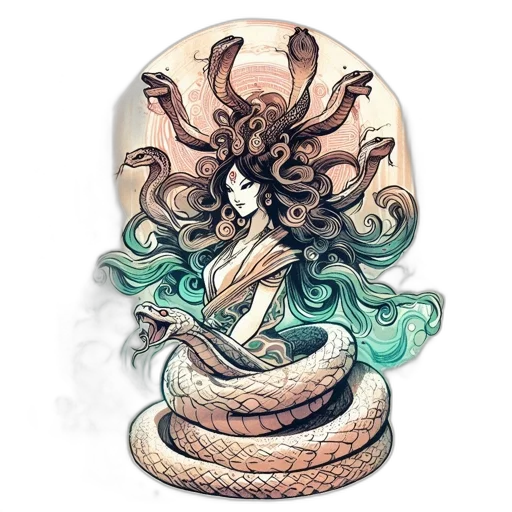 jewelry, dragon, hair, mask transparent PNG cut-out