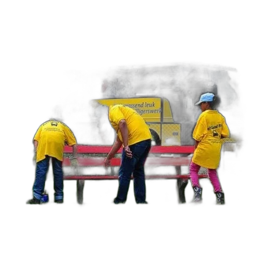 staff, furniture, umbrella, jacket transparent PNG cut-out