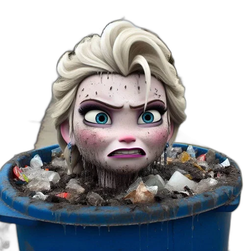 hair, face, creature, concept art transparent PNG cut-out