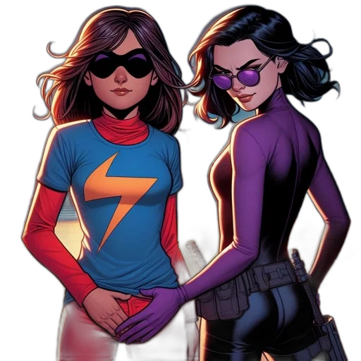 comic book art, concept art, cartoon, neon lights transparent PNG cut-out