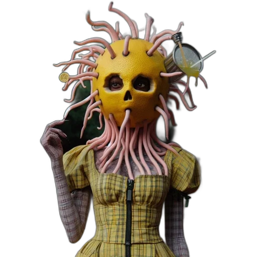 mask, creature, dress, face transparent PNG cut-out