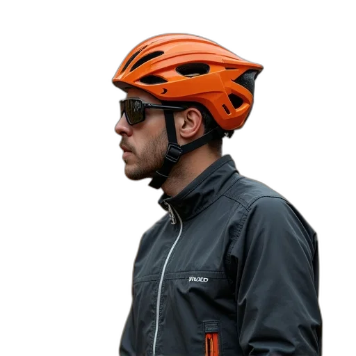 jacket, hat, staff, face transparent PNG cut-out