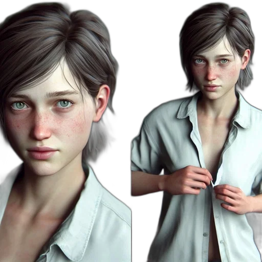 face, concept art, photorealistic, 3d render transparent PNG cut-out