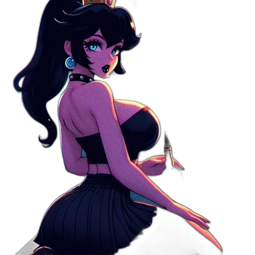 dress, concept art, anime, vaporwave transparent PNG cut-out