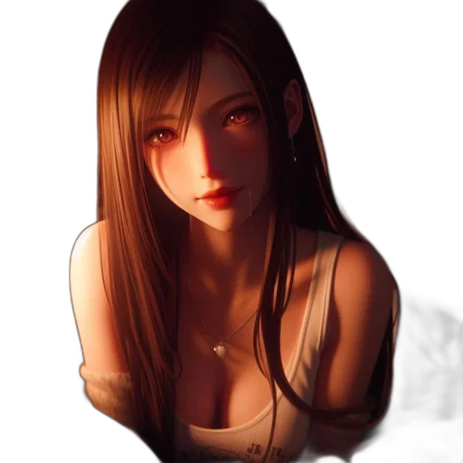 face, dress, jewelry, photorealistic transparent PNG cut-out