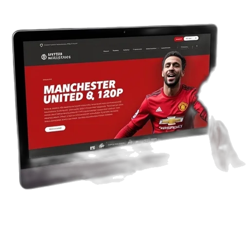 3d render, manchester, united, website transparent PNG cut-out