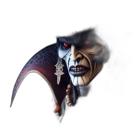 mask, face, staff, weapon transparent PNG cut-out