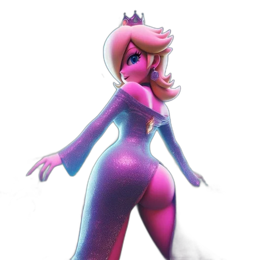 dress, crown, robot, staff transparent PNG cut-out