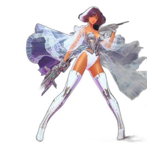 weapon, concept art, fantasy art, 3d render transparent PNG cut-out