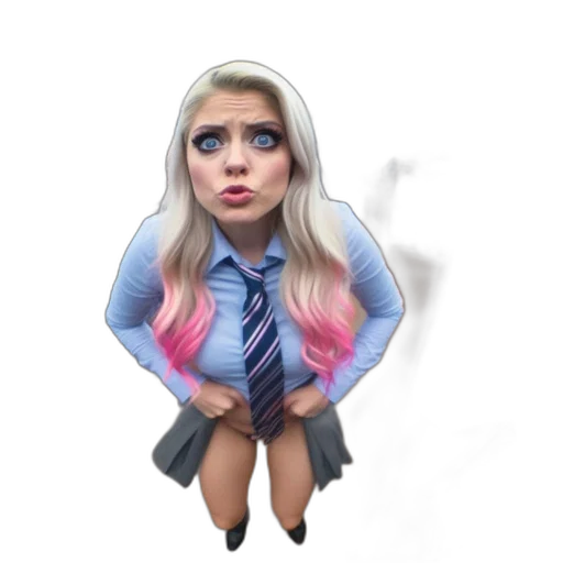 dress, jacket, creature, face transparent PNG cut-out