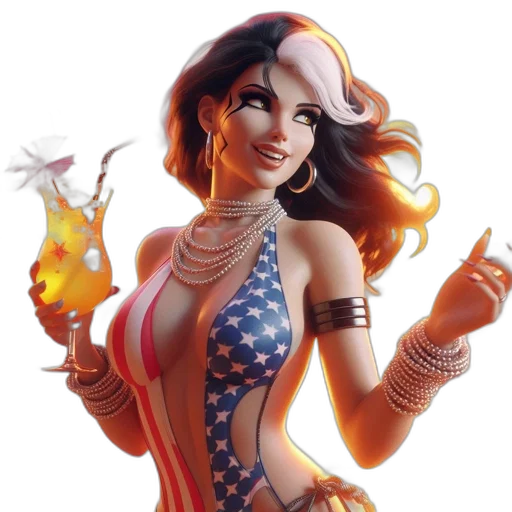 comic book art, fantasy art, concept art, cartoon transparent PNG cut-out