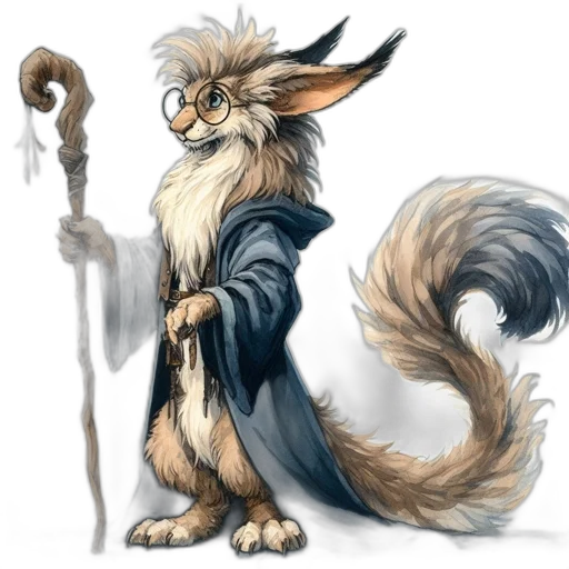 staff, dragon, creature, fantasy art transparent PNG cut-out