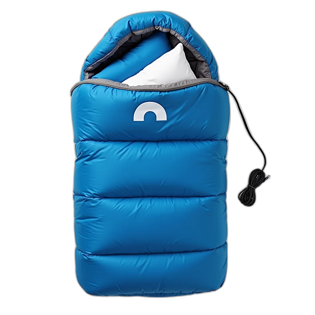 jacket, blue, sleeping, bag transparent PNG cut-out