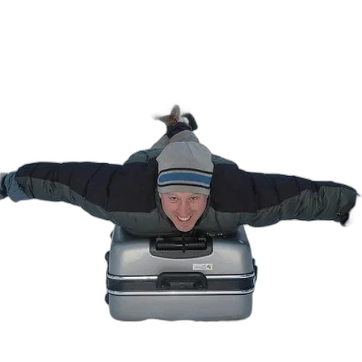 jacket, hat, robot, creature transparent PNG cut-out