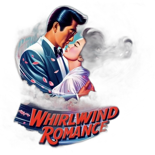 poster, whirlwind, romance, couple transparent PNG cut-out
