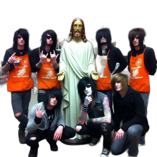 staff, concept art, goth, band transparent PNG cut-out