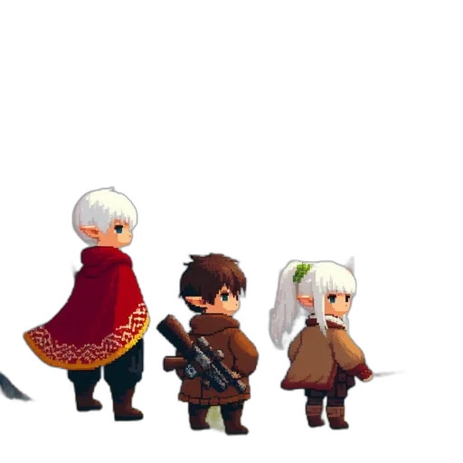 pixel art, concept art, fantasy art, 3d render transparent PNG cut-out