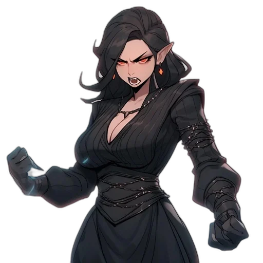dress, staff, jacket, concept art transparent PNG cut-out
