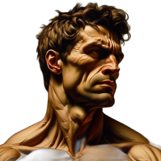 face, photorealistic, comic book art, concept art transparent PNG cut-out