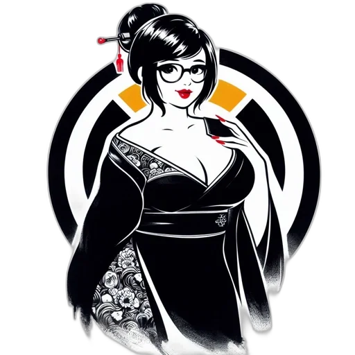 dress, staff, cartoon, comic book art transparent PNG cut-out