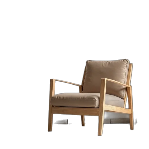 furniture, 3d render, photorealistic, earth tones transparent PNG cut-out