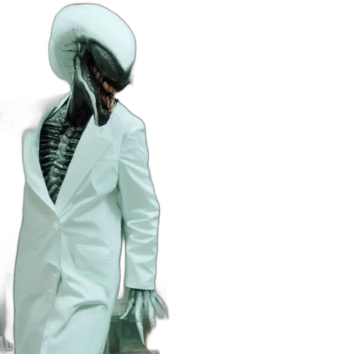 jacket, robot, 3d render, concept art transparent PNG cut-out