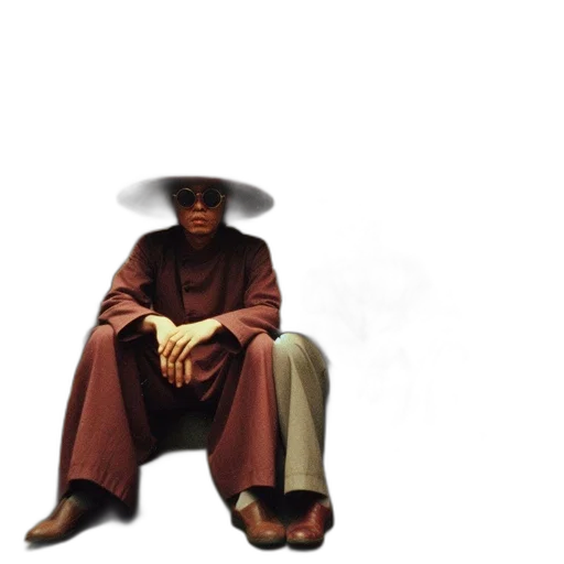 hat, jacket, staff, shoes transparent PNG cut-out