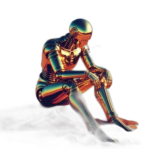 robot, concept art, 3d render, comic book art transparent PNG cut-out