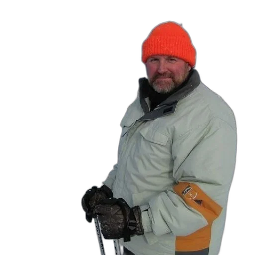 staff, jacket, hat, animal transparent PNG cut-out