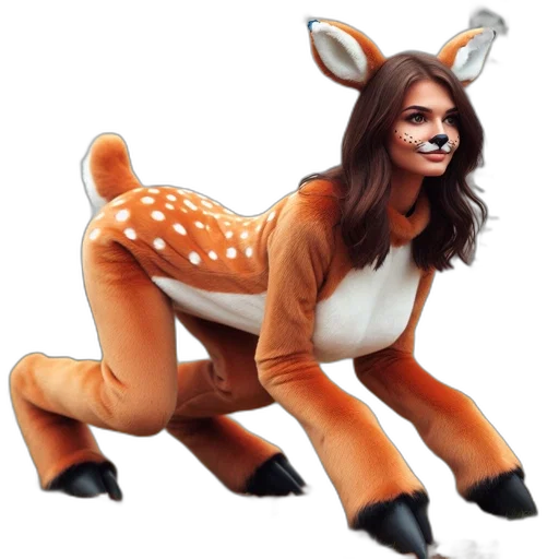 animal, creature, dress, staff transparent PNG cut-out