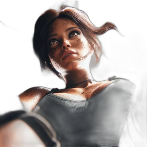 face, robot, staff, weapon transparent PNG cut-out