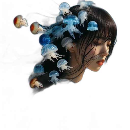 hair, jewelry, flower, crown transparent PNG cut-out