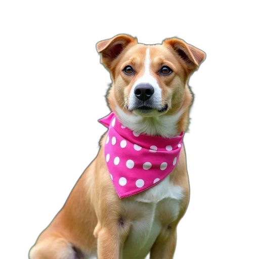 staff, animal, dog, pink transparent PNG cut-out