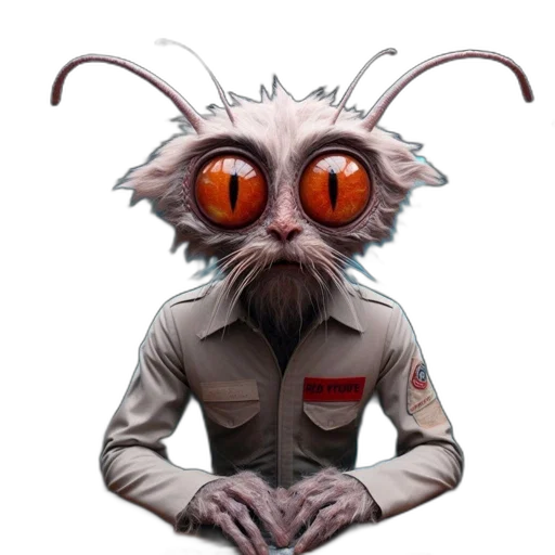 staff, creature, jacket, animal transparent PNG cut-out