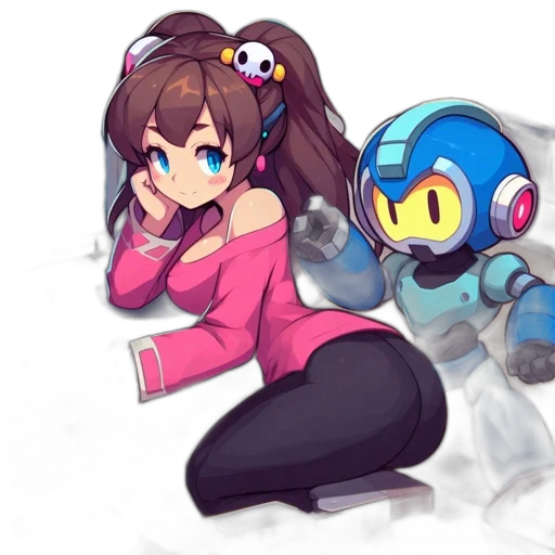 robot, weapon, concept art, pixel art transparent PNG cut-out