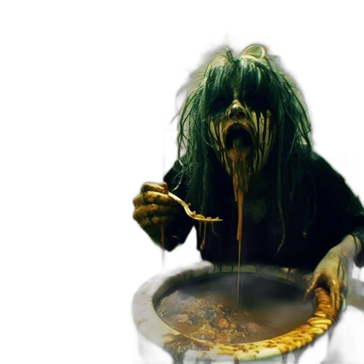 food, creature, mask, hair transparent PNG cut-out