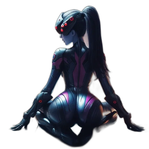 robot, mask, concept art, cyberpunk transparent PNG cut-out