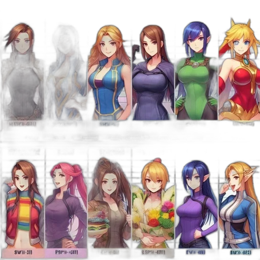dress, concept art, pixel art, fantasy art transparent PNG cut-out