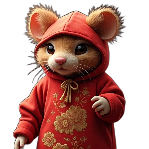 jacket, animal, 3d render, concept art transparent PNG cut-out