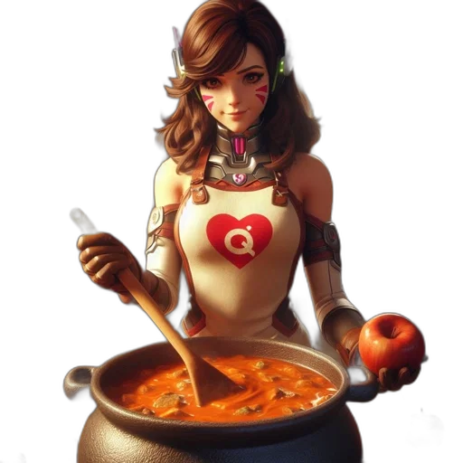 food, robot, staff, concept art transparent PNG cut-out