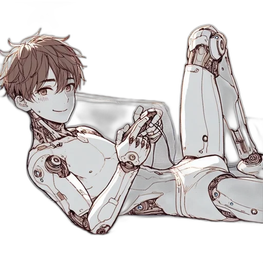 robot, weapon, cyberpunk, concept art transparent PNG cut-out