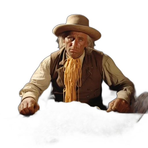 hat, staff, hair, face transparent PNG cut-out