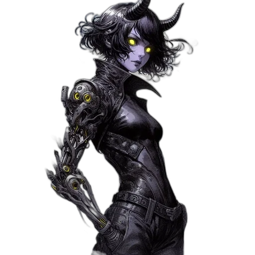 robot, dress, mask, staff transparent PNG cut-out