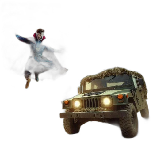 car, robot, creature, weapon transparent PNG cut-out