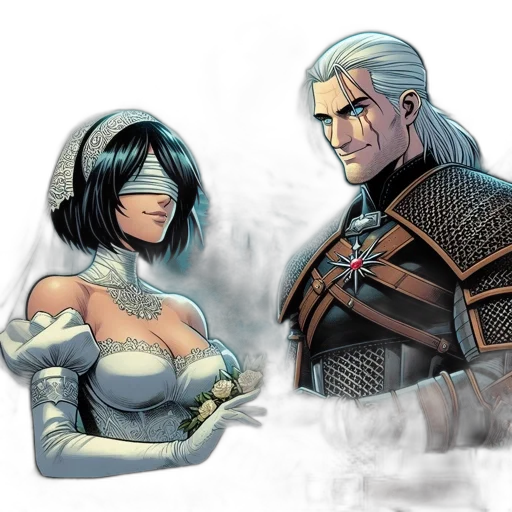 concept art, fantasy art, comic book art, pixel art transparent PNG cut-out